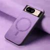 Coque arrière Phonesta Retro Vegan Leather MagSafe pour Google Pixel 9 / 9 Pro - Violet 1