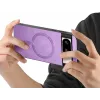 Coque arrière Phonesta Retro Vegan Leather MagSafe pour Google Pixel 9 / 9 Pro - Violet 3