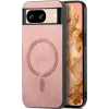Coque arrière Phonesta Retro Vegan Leather MagSafe pour Google Pixel 9 / 9 Pro - Rose