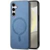 Coque arrière Phonesta Retro Vegan Leather MagSafe pour Samsung Galaxy S25/S24 - Bleu 2