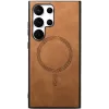 Coque arrière Phonesta Retro Vegan Leather MagSafe pour Samsung Galaxy S25 Ultra - Marron 5