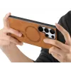 Coque arrière Phonesta Retro Vegan Leather MagSafe pour Samsung Galaxy S25 Ultra - Marron 9