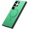 Coque arrière Phonesta Retro Vegan Leather MagSafe pour Samsung Galaxy S25 Ultra - Vert 6