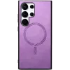 Coque arrière Phonesta Retro Vegan Leather MagSafe pour Samsung Galaxy S25 Ultra - Violet 5