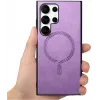 Coque arrière Phonesta Retro Vegan Leather MagSafe pour Samsung Galaxy S25 Ultra - Violet 8