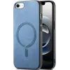Coque arrière Phonesta Retro Vegan Leather MagSafe pour Apple iPhone 17e/16e - Bleu 0