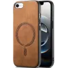 Coque arrière Phonesta Retro Vegan Leather MagSafe pour Apple iPhone 17e/16e - Marron 0