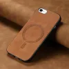 Coque arrière Phonesta Retro Vegan Leather MagSafe pour Apple iPhone 17e/16e - Marron 3