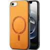 Coque arrière Phonesta Retro Vegan Leather MagSafe pour Apple iPhone 17e/16e - Orange 0