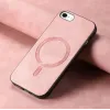 Coque arrière Phonesta Retro Vegan Leather MagSafe pour Apple iPhone 17e/16e - Rose 3