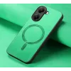 Coque arrière Phonesta Retro Vegan Leather MagSafe pour Xiaomi Poco X7 Pro - Vert 4