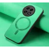 Coque arrière Phonesta Retro Vegan Leather MagSafe pour OnePlus 13 - Vert 4
