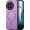 Coque arrière Phonesta Retro Vegan Leather MagSafe pour OnePlus 13 - Violet