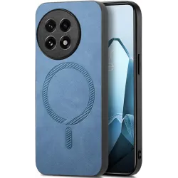 Coque arrière Phonesta Retro Vegan Leather MagSafe pour OnePlus 13R - Bleu