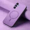 Coque arrière Phonesta Retro Vegan Leather MagSafe pour Samsung Galaxy A16 - Violet 4
