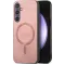 Coque arrière Phonesta Retro Vegan Leather MagSafe pour Samsung Galaxy S24 FE - Rose