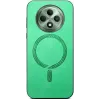 Coque arrière Phonesta Retro Vegan Leather MagSafe pour Oppo Reno12 F/Reno12 FS - Vert 2