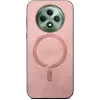 Coque arrière Phonesta Retro Vegan Leather MagSafe pour Oppo Reno12 F/Reno12 FS - Rose 2