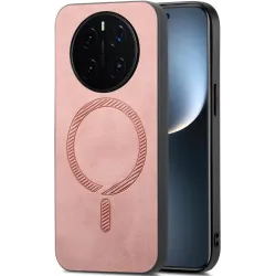 Coque arrière Phonesta Retro Vegan Leather MagSafe pour HONOR Magic7 Pro - Rose