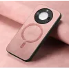 Coque arrière Phonesta Retro Vegan Leather MagSafe pour HONOR Magic7 Pro - Rose 4