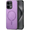 Coque arrière Phonesta Retro Vegan Leather MagSafe pour Oppo Reno13 - Violet
