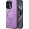 Coque arrière Phonesta Retro Vegan Leather MagSafe pour Oppo Reno13 Pro - Violet