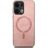 Coque arrière Phonesta Retro Vegan Leather MagSafe pour Oppo Reno13 Pro - Rose 2