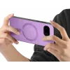Coque arrière Phonesta Retro Vegan Leather MagSafe pour Google Pixel 9a - Violet 3