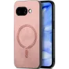 Coque arrière Phonesta Retro Vegan Leather MagSafe pour Google Pixel 9a - Rose