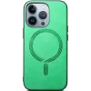 Coque arrière Phonesta Retro Vegan Leather MagSafe pour Apple iPhone 16 Pro - Vert 3