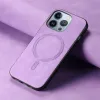 Coque arrière Phonesta Retro Vegan Leather MagSafe pour Apple iPhone 16 Pro - Violet 2