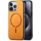 Coque arrière Phonesta Retro Vegan Leather MagSafe pour Apple iPhone 16 Pro Max - Orange