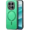 Coque arrière Phonesta Retro Vegan Leather MagSafe pour Xiaomi Redmi Note 14 Pro Plus - Vert