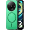 Coque arrière Phonesta Retro Vegan Leather MagSafe pour Xiaomi Redmi A3 - Vert