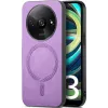 Coque arrière Phonesta Retro Vegan Leather MagSafe pour Xiaomi Redmi A3 - Violet