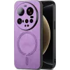 Coque arrière Phonesta Retro Vegan Leather MagSafe pour Xiaomi 15 Ultra - Violet
