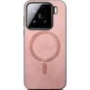 Coque arrière Phonesta Retro Vegan Leather MagSafe pour Xiaomi 15 - Rose 2