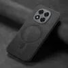 Coque arrière Phonesta Retro Vegan Leather MagSafe pour Xiaomi Redmi Note 14 Pro 5G / Xiaomi Poco X7 - Noir 3
