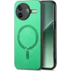 Coque arrière Phonesta Retro Vegan Leather MagSafe pour Xiaomi Poco F7 Pro - Vert