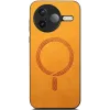 Coque arrière Phonesta Retro Vegan Leather MagSafe pour Xiaomi Poco F7 Pro - Orange 2