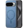 Coque arrière Phonesta Retro Vegan Leather MagSafe pour Google Pixel 10 Pro XL - Bleu