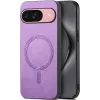 Coque arrière Phonesta Retro Vegan Leather MagSafe pour Google Pixel 10 / 10 Pro - Violet