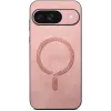 Coque arrière Phonesta Retro Vegan Leather MagSafe pour Google Pixel 10 / 10 Pro - Rose 2