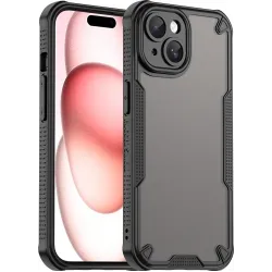 Coque arrière Phonesta Shockproof Armor pour Apple iPhone 15 - Noir