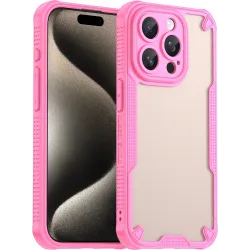 Coque arrière Phonesta Shockproof Armor pour Apple iPhone 15 Pro Max - Rose