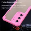 Coque arrière Phonesta Shockproof Armor pour Samsung Galaxy S23 Plus - Rose 4