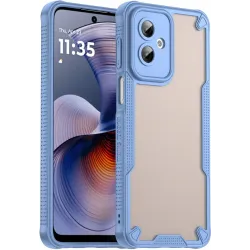 Coque arrière Phonesta Shockproof Armor pour Motorola Moto G55 - Bleu