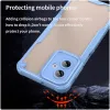 Coque arrière Phonesta Shockproof Armor pour Motorola Moto G55 - Bleu 4