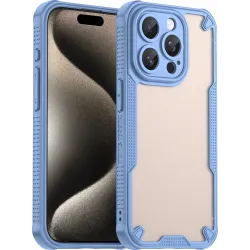 Coque arrière Phonesta Shockproof Armor pour Apple iPhone 15 Pro - Bleu