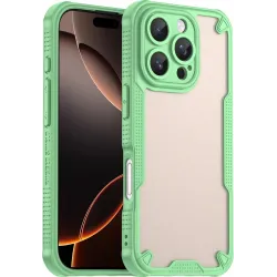 Coque arrière Phonesta Shockproof Armor pour Apple iPhone 16 Pro - Vert